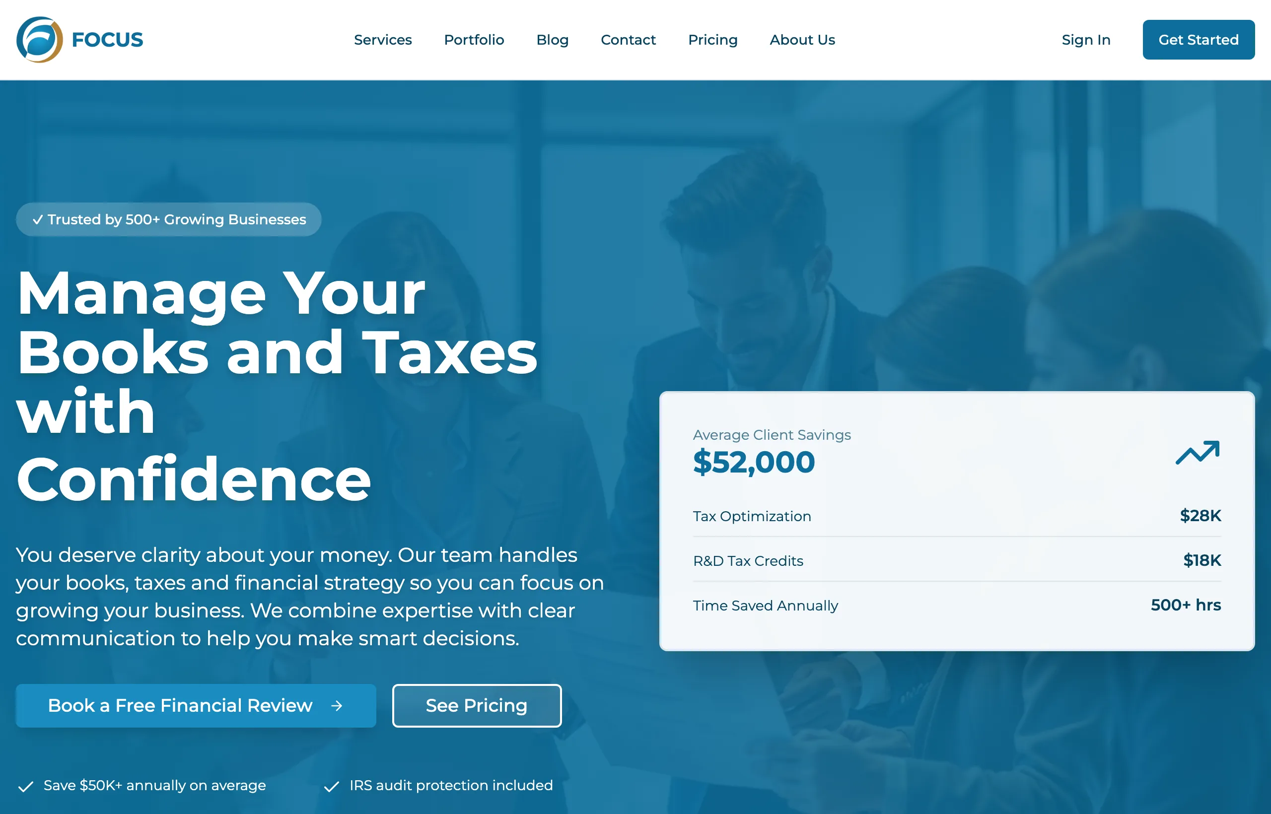 Focus Your Finance website